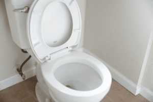 A toilet after toilet repair service in Rowlett, TX