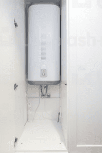 A newly installed water heater